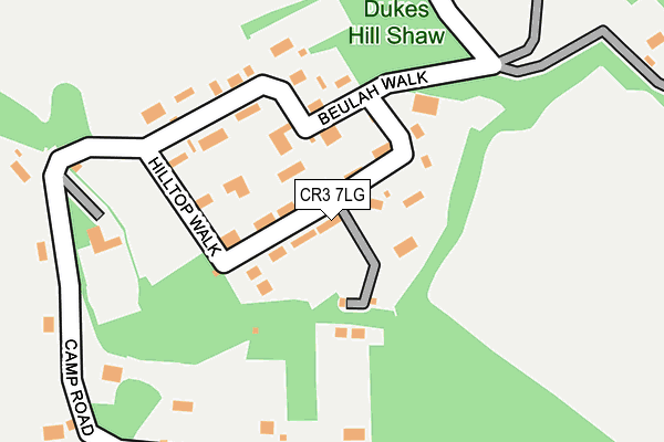 Map of HILLTOP WALK CONSULTING LIMITED at local scale