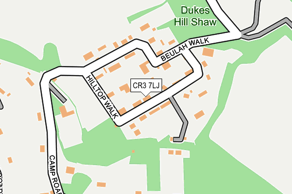 CR3 7LJ map - OS OpenMap – Local (Ordnance Survey)