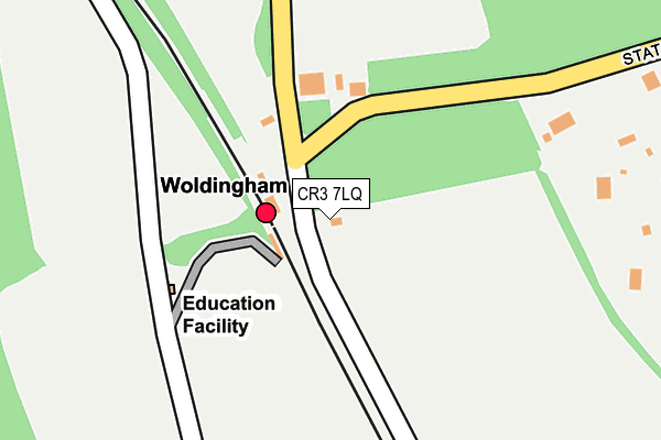 CR3 7LQ map - OS OpenMap – Local (Ordnance Survey)