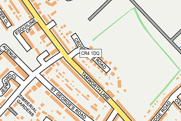 CR4 1DQ map - OS OpenMap – Local (Ordnance Survey)