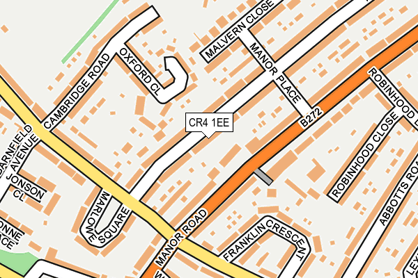 CR4 1EE map - OS OpenMap – Local (Ordnance Survey)