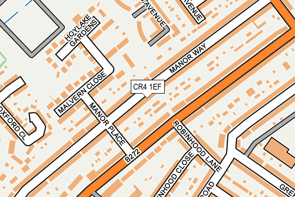 CR4 1EF map - OS OpenMap – Local (Ordnance Survey)