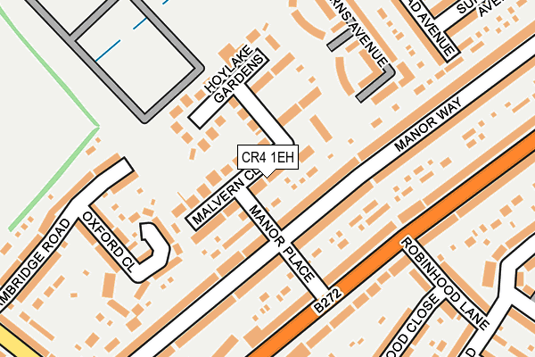 CR4 1EH map - OS OpenMap – Local (Ordnance Survey)