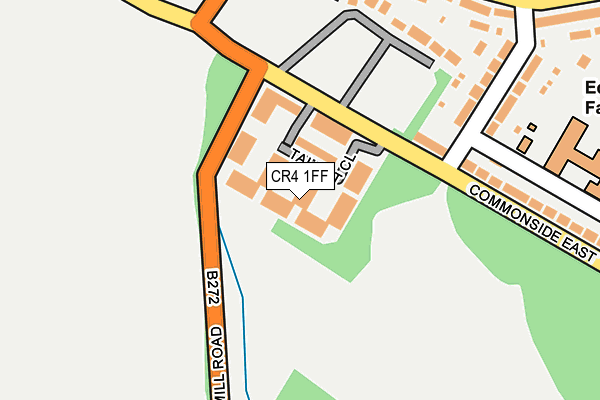 CR4 1FF map - OS OpenMap – Local (Ordnance Survey)