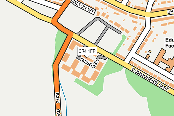 CR4 1FP map - OS OpenMap – Local (Ordnance Survey)