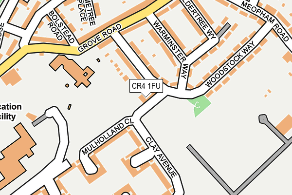 CR4 1FU map - OS OpenMap – Local (Ordnance Survey)