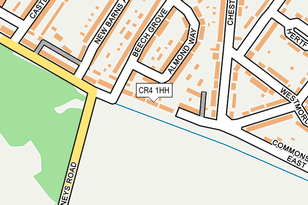 CR4 1HH map - OS OpenMap – Local (Ordnance Survey)