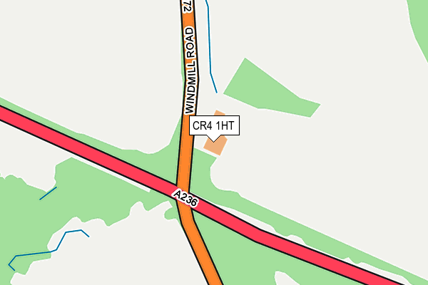 CR4 1HT map - OS OpenMap – Local (Ordnance Survey)