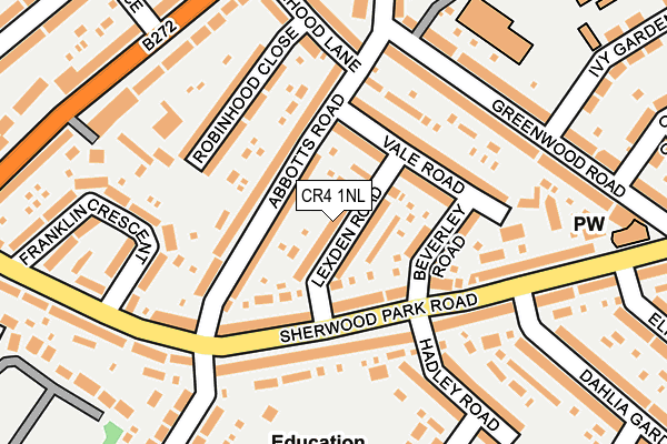 Map of A&S KITCHEN WARDROBE LTD at local scale