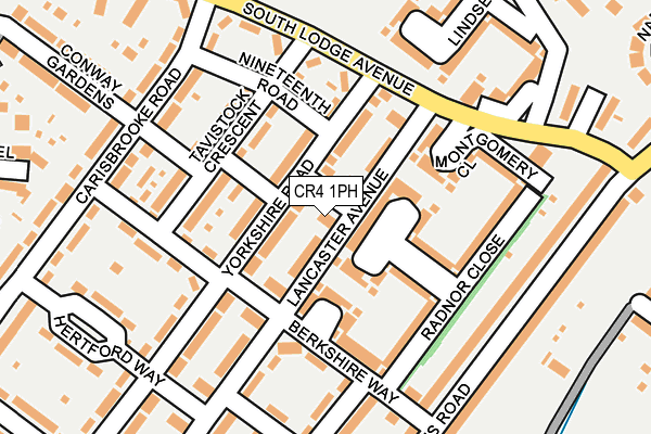 CR4 1PH map - OS OpenMap – Local (Ordnance Survey)