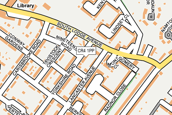 CR4 1PP map - OS OpenMap – Local (Ordnance Survey)