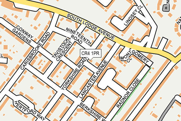 CR4 1PR map - OS OpenMap – Local (Ordnance Survey)