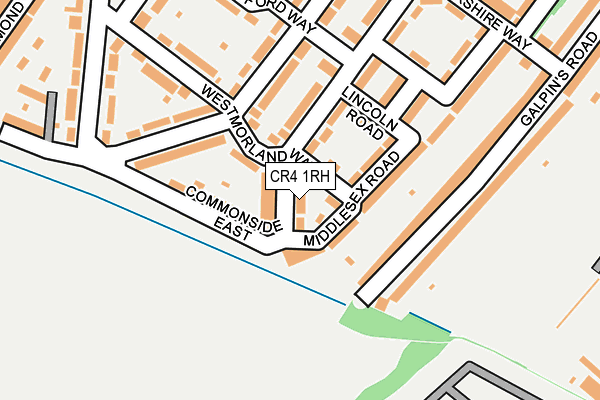 CR4 1RH map - OS OpenMap – Local (Ordnance Survey)