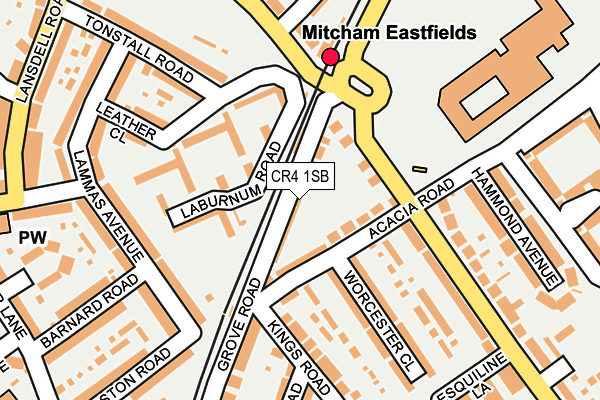 CR4 1SB map - OS OpenMap – Local (Ordnance Survey)