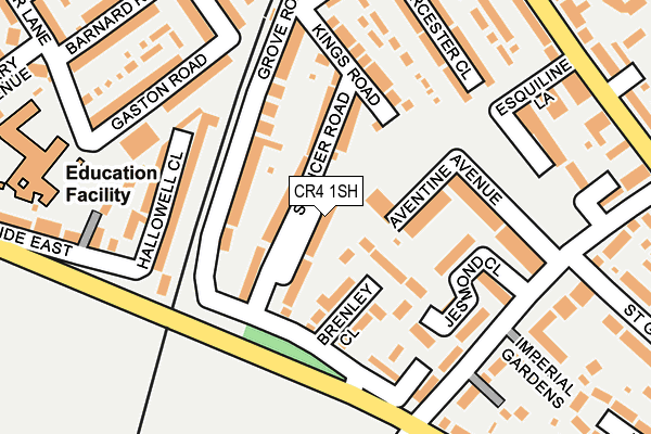 CR4 1SH map - OS OpenMap – Local (Ordnance Survey)