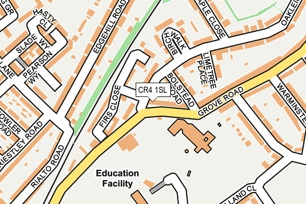 CR4 1SL map - OS OpenMap – Local (Ordnance Survey)