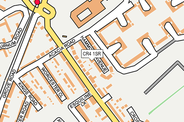 CR4 1SR map - OS OpenMap – Local (Ordnance Survey)