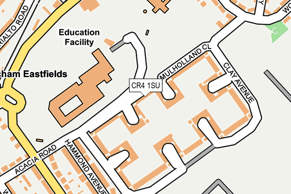 CR4 1SU map - OS OpenMap – Local (Ordnance Survey)