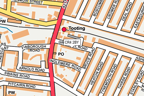 CR4 2BY map - OS OpenMap – Local (Ordnance Survey)