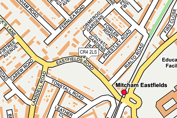 CR4 2LS map - OS OpenMap – Local (Ordnance Survey)