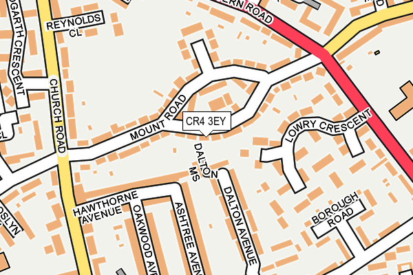 CR4 3EY map - OS OpenMap – Local (Ordnance Survey)