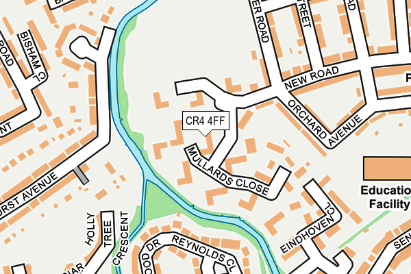 CR4 4FF map - OS OpenMap – Local (Ordnance Survey)