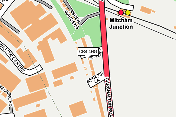 CR4 4HG map - OS OpenMap – Local (Ordnance Survey)