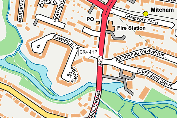 CR4 4HP map - OS OpenMap – Local (Ordnance Survey)