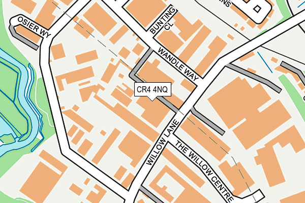 CR4 4NQ map - OS OpenMap – Local (Ordnance Survey)