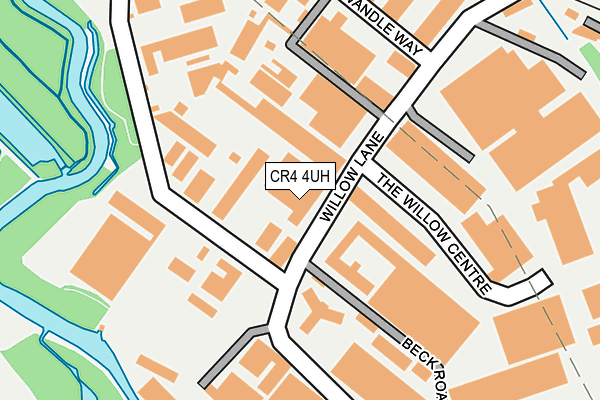 CR4 4UH map - OS OpenMap – Local (Ordnance Survey)