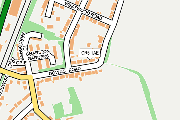 CR5 1AE map - OS OpenMap – Local (Ordnance Survey)