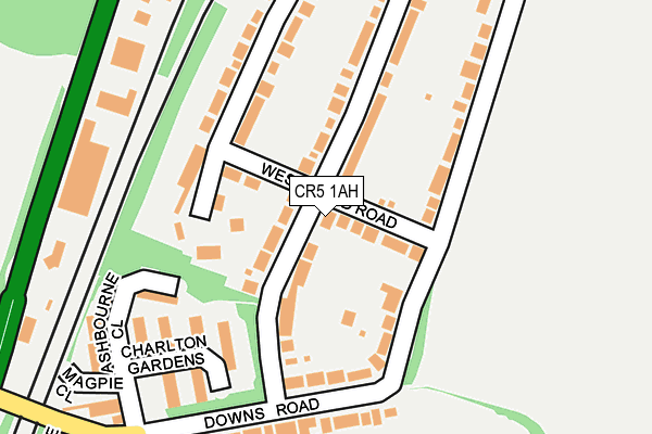 CR5 1AH map - OS OpenMap – Local (Ordnance Survey)