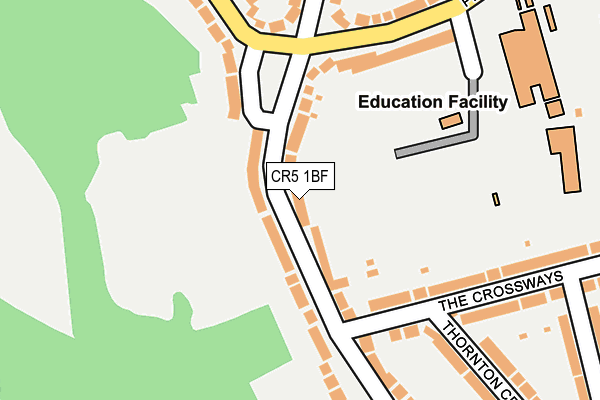 CR5 1BF map - OS OpenMap – Local (Ordnance Survey)