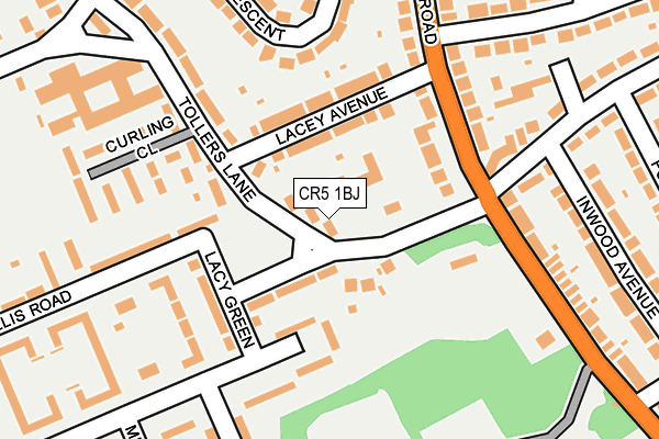 CR5 1BJ map - OS OpenMap – Local (Ordnance Survey)