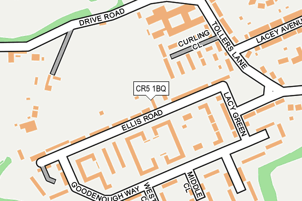 CR5 1BQ map - OS OpenMap – Local (Ordnance Survey)