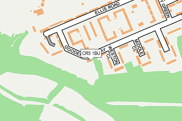 CR5 1BU map - OS OpenMap – Local (Ordnance Survey)