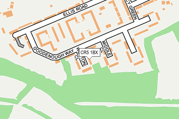 CR5 1BX map - OS OpenMap – Local (Ordnance Survey)