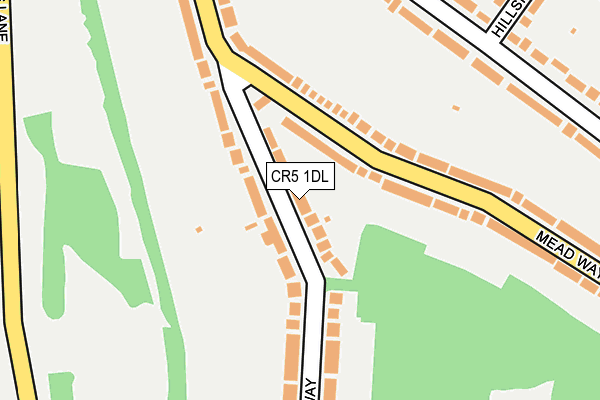 CR5 1DL map - OS OpenMap – Local (Ordnance Survey)