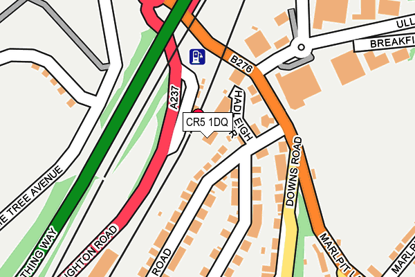CR5 1DQ map - OS OpenMap – Local (Ordnance Survey)