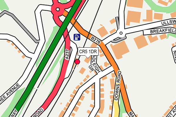 CR5 1DR map - OS OpenMap – Local (Ordnance Survey)