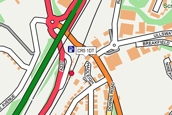 CR5 1DT map - OS OpenMap – Local (Ordnance Survey)