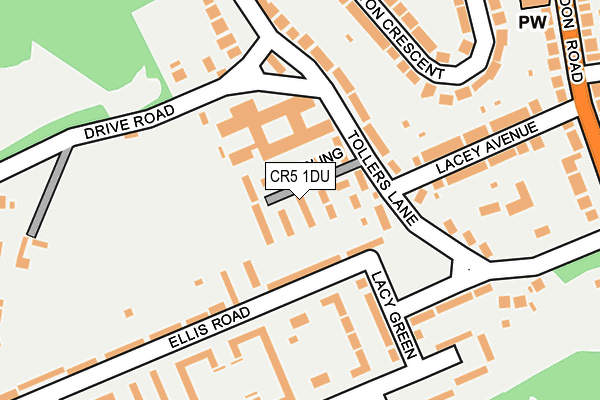 CR5 1DU map - OS OpenMap – Local (Ordnance Survey)