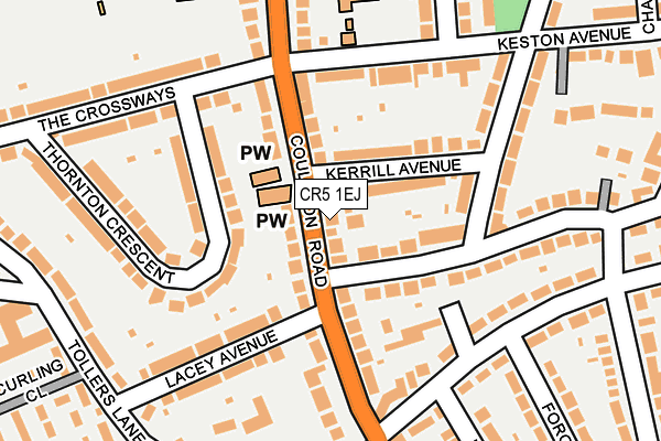 CR5 1EJ map - OS OpenMap – Local (Ordnance Survey)