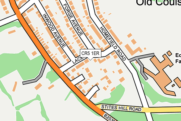 CR5 1ER map - OS OpenMap – Local (Ordnance Survey)