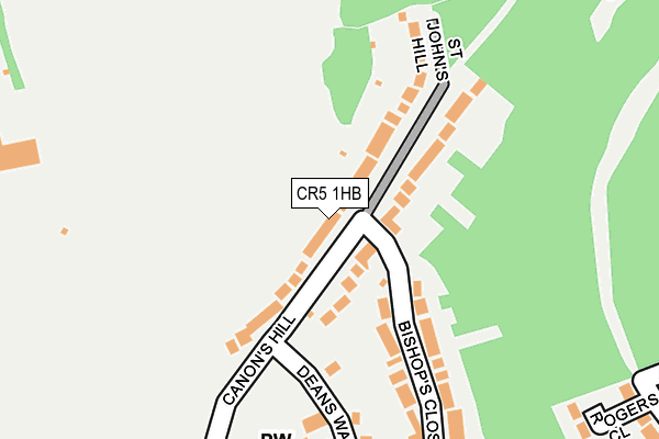 CR5 1HB map - OS OpenMap – Local (Ordnance Survey)