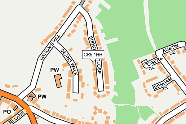 CR5 1HH map - OS OpenMap – Local (Ordnance Survey)