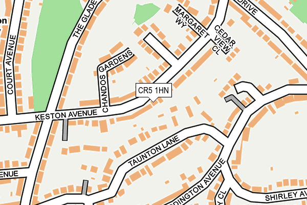 CR5 1HN map - OS OpenMap – Local (Ordnance Survey)