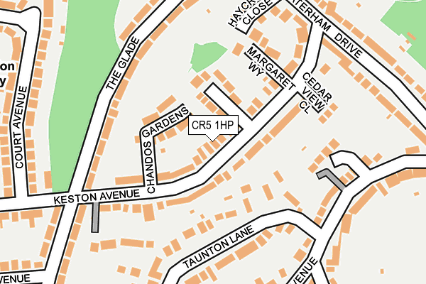 CR5 1HP map - OS OpenMap – Local (Ordnance Survey)