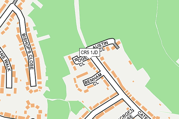 CR5 1JD map - OS OpenMap – Local (Ordnance Survey)