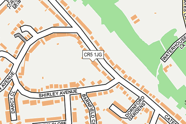 CR5 1JG map - OS OpenMap – Local (Ordnance Survey)